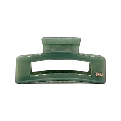 Premium Oversized Acetate Rectangular Hairclaw | Sage