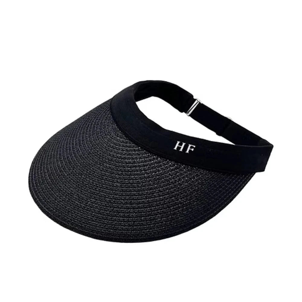 Premium Paper Straw Visor | Black