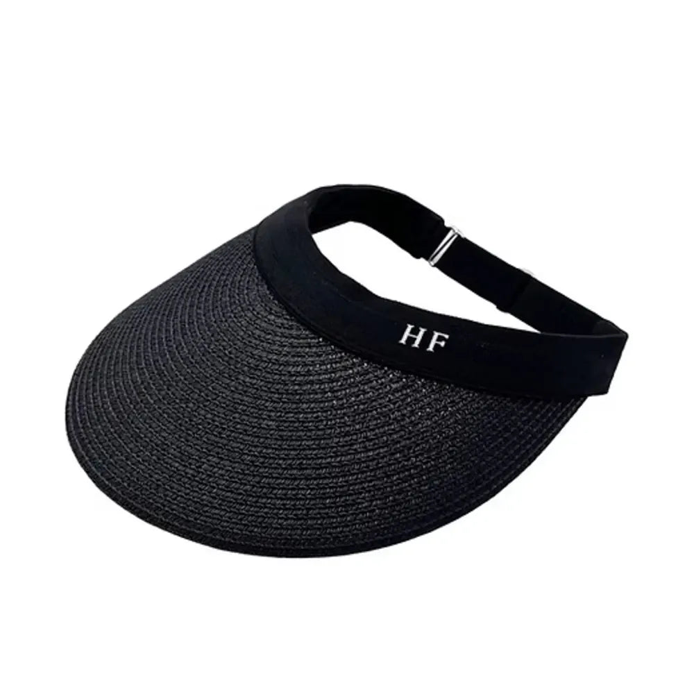 Premium Paper Straw Visor | Black