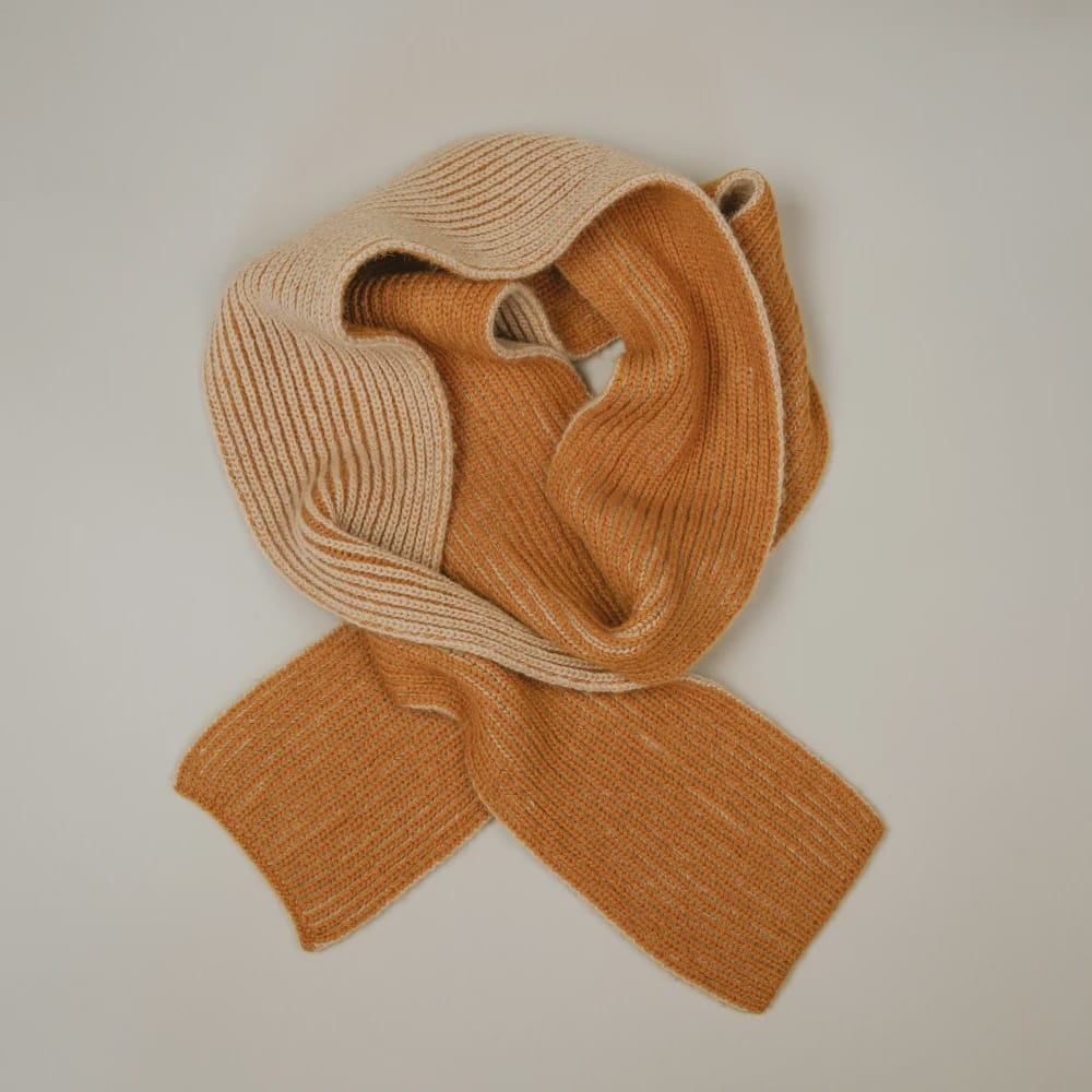 Raukawa Scarf in Camel Down | Kōwhai