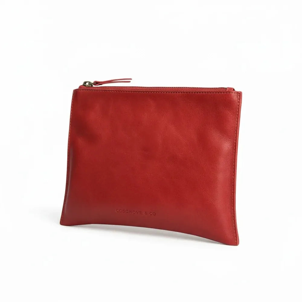 Red Leather Pouch
