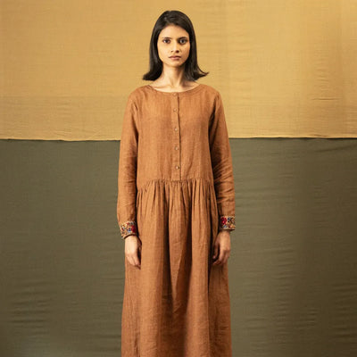Riki Linen Dress | French Beige
