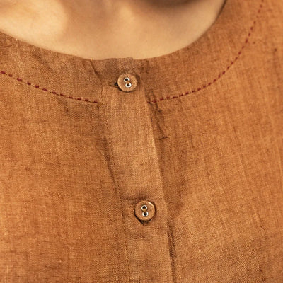 Riki Linen Dress | French Beige