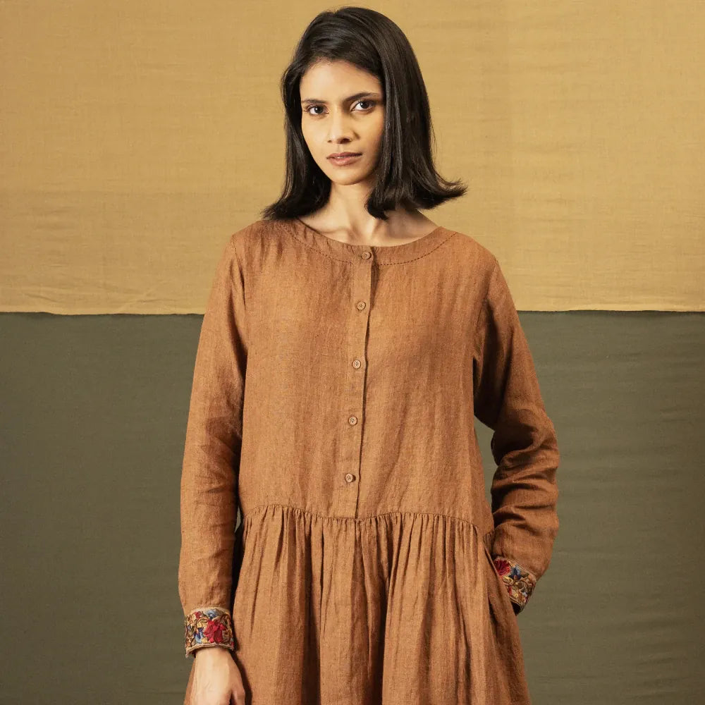 Riki Linen Dress | French Beige