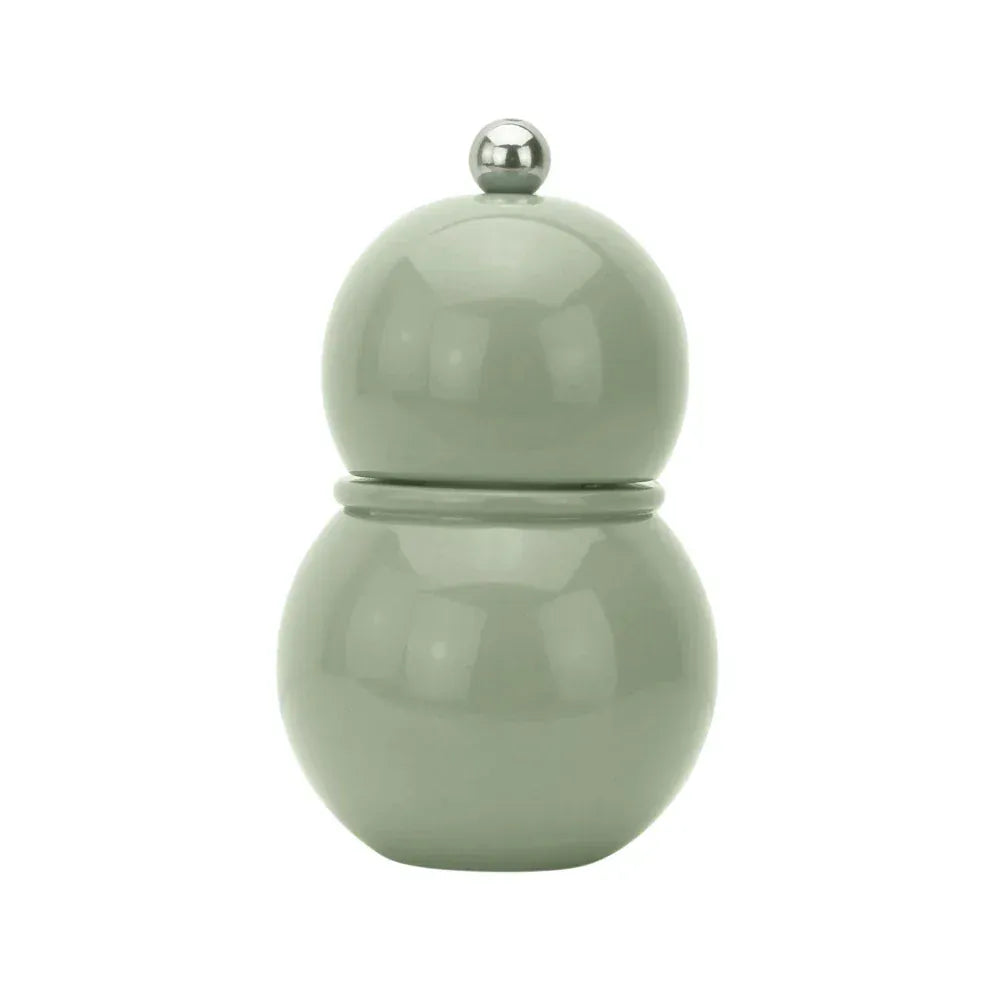 Sage Green Chubby Salt or Pepper Grinder 12cm