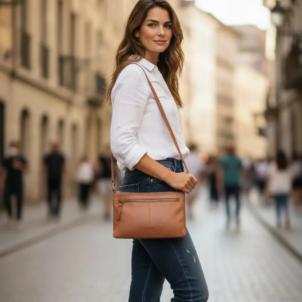 Sam Cross Body Bag | Tobacco