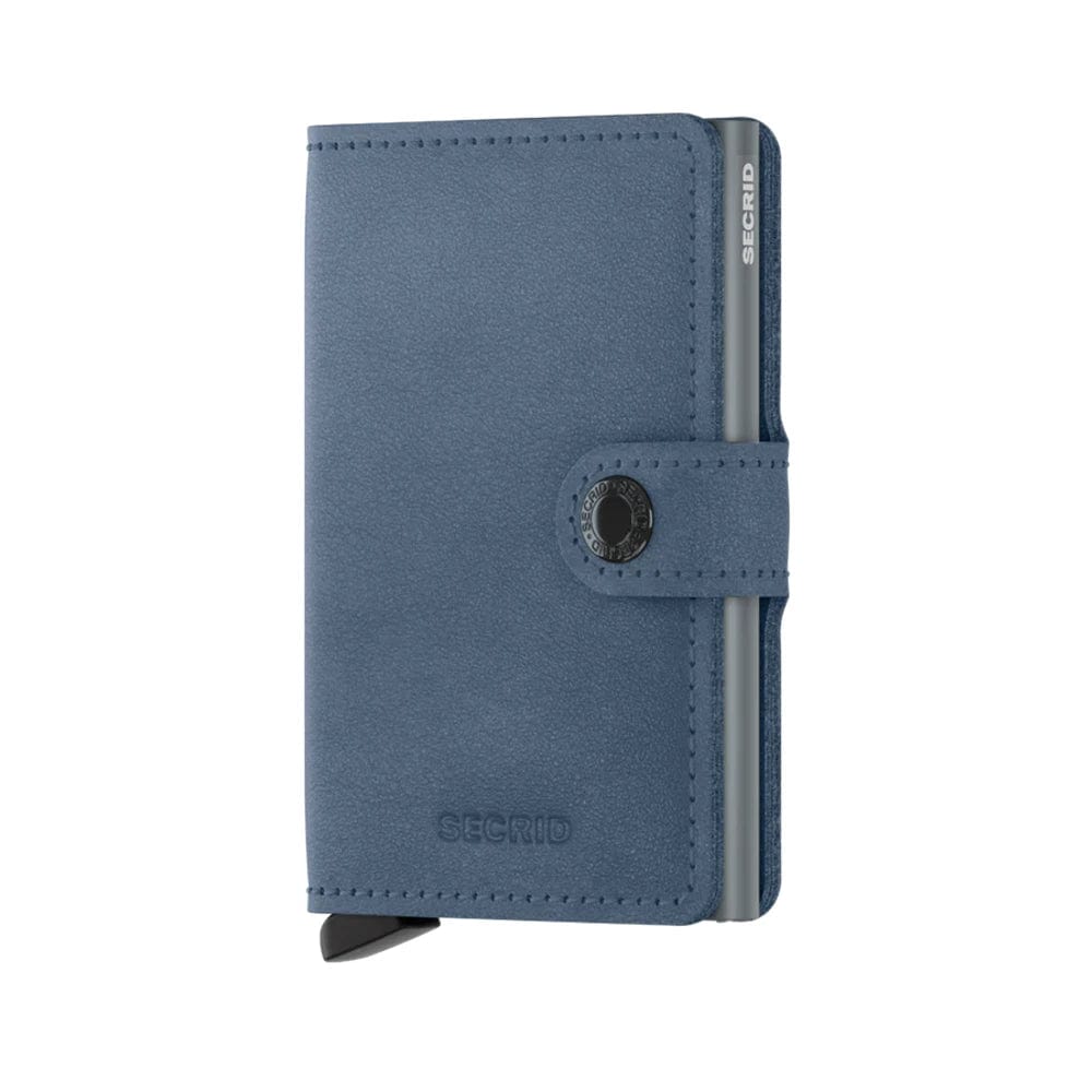 Secrid Leather Mini Wallet | Ice Blue