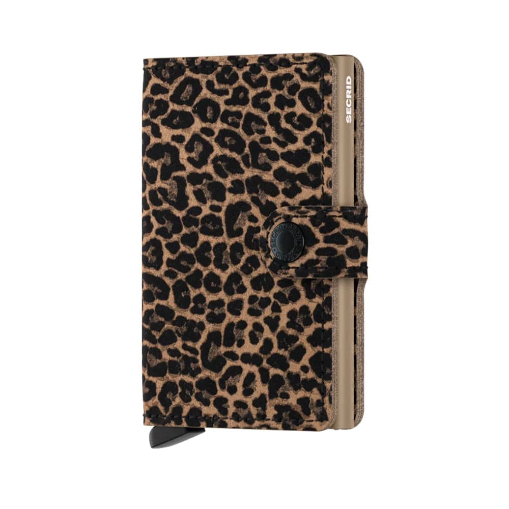 Secrid Leo Leather Mini Wallet | Beige