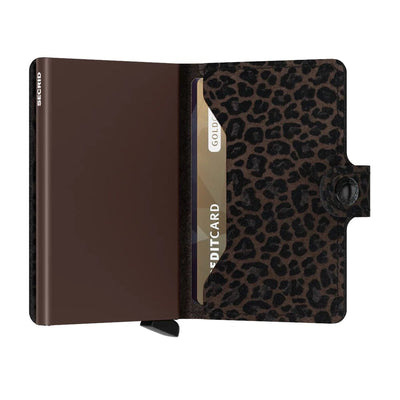 Secrid Leo Leather Mini Wallet | Brown