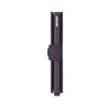 Secrid Matte Leather Mini Wallet | Dark Purple