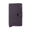 Secrid Matte Leather Mini Wallet | Dark Purple
