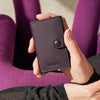 Secrid Matte Leather Mini Wallet | Dark Purple