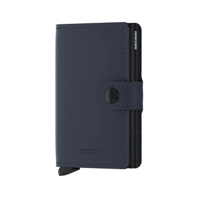 Secrid Matte Leather Mini Wallet | Night Blue