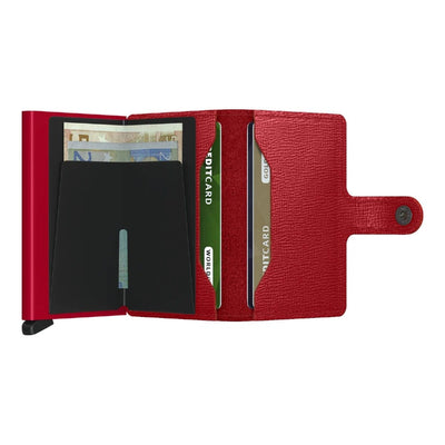 Secrid Mini Crisple Leather Wallet | Lipstick