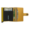 Secrid Mini Crisple Leather Wallet | Ochre