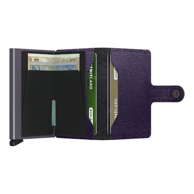 Secrid Mini Crisple Leather Wallet | Purple