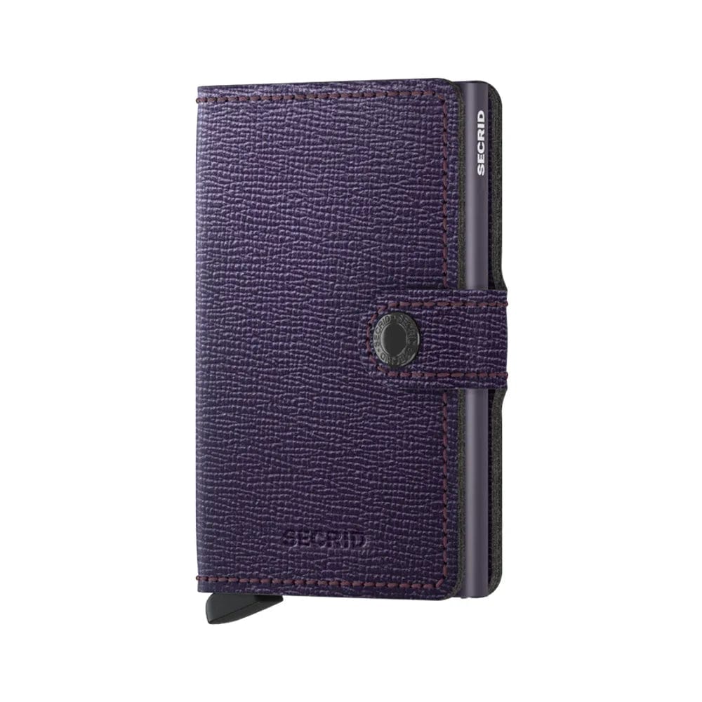 Secrid Mini Crisple Leather Wallet | Purple