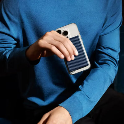 Secrid Premium Card Protector+ Fluted for Magsafe | Navy