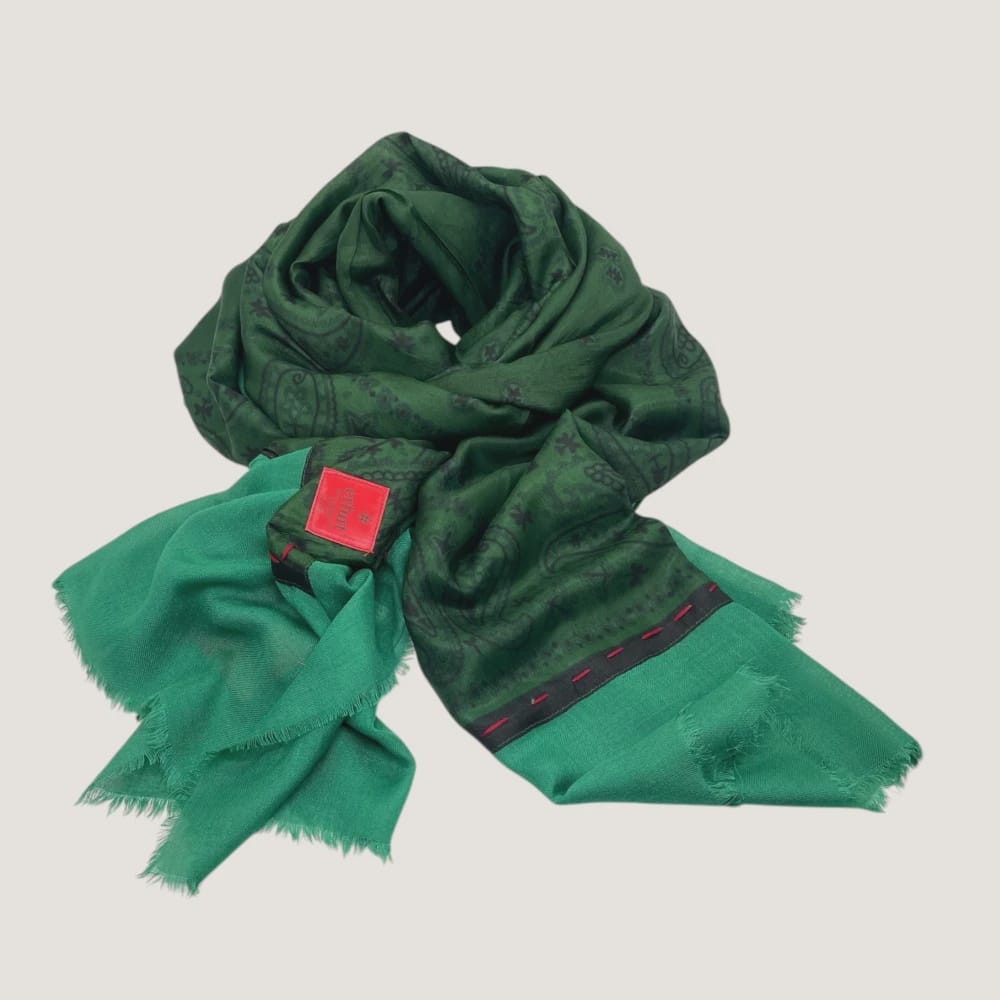 Silk Scarf | Bandana Print | Grass