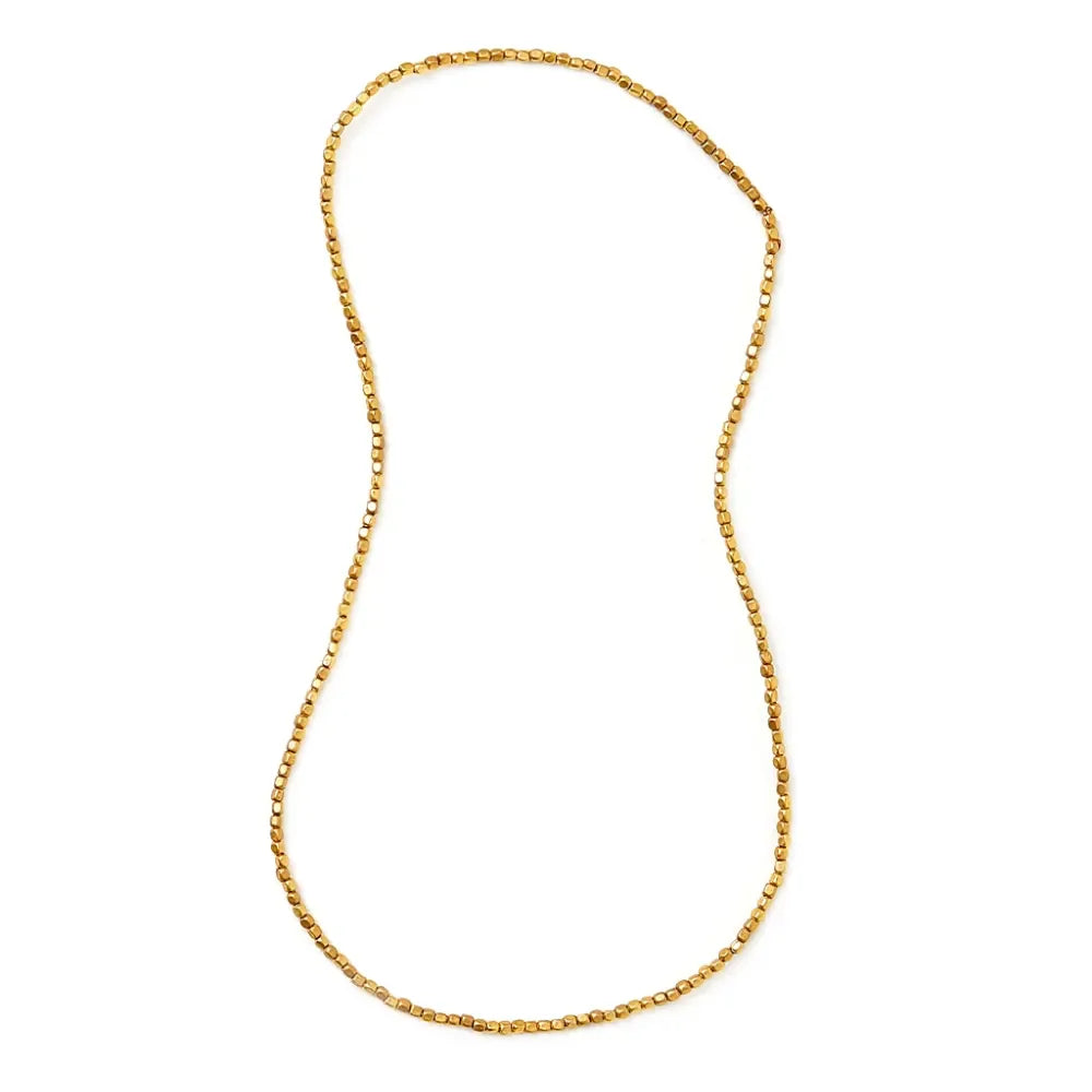 Small Brass Beads Necklace