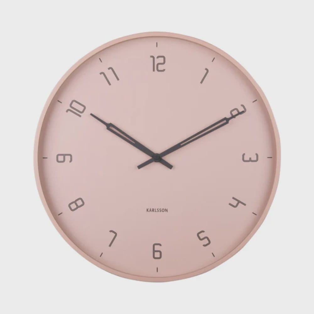 Stark Wall Clock | Faded Pink