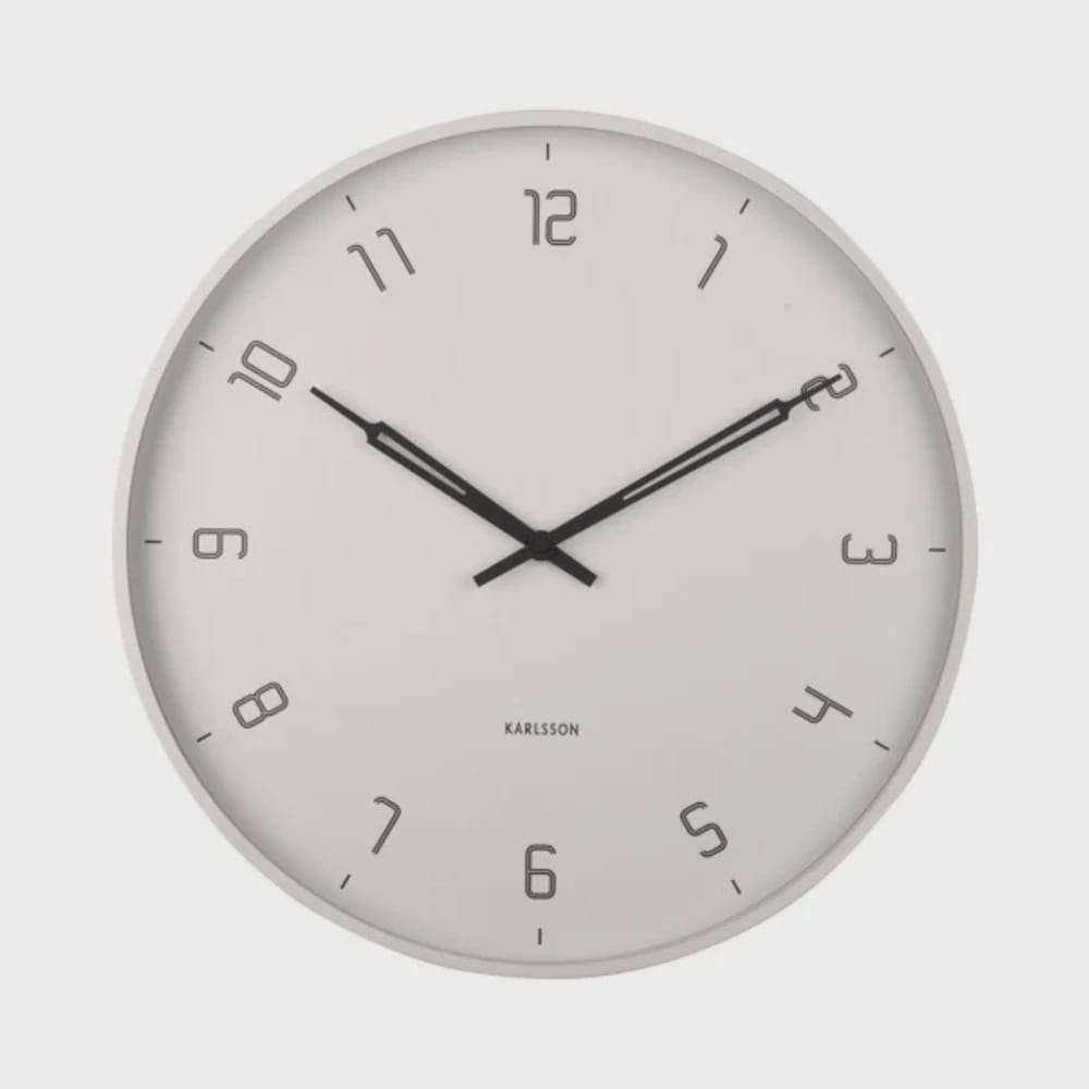 Stark Wall Clock | Warm Grey