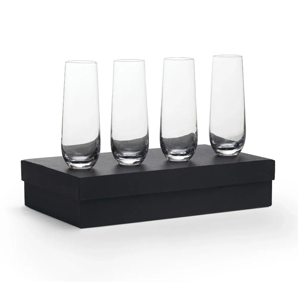 Stemless Champagne Flutes | Set of 4