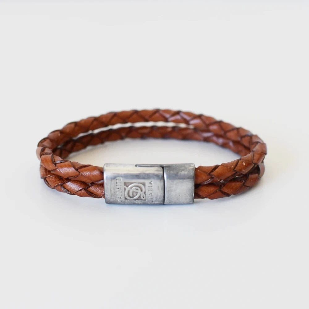 Tan / Medium Italian Leather Bracelet | BC141