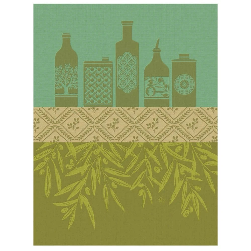 Tea Towel | Huiles Provençales Green