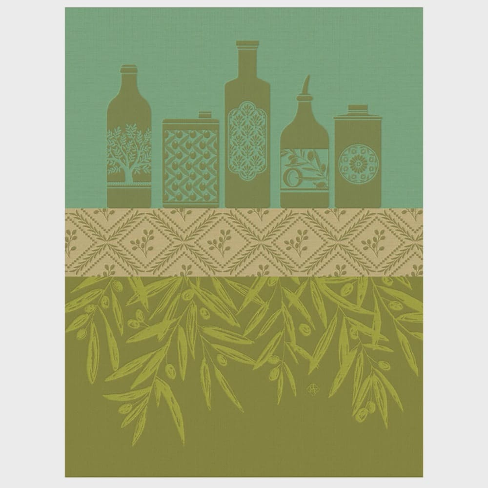 Tea Towel | Huiles Provençales Green