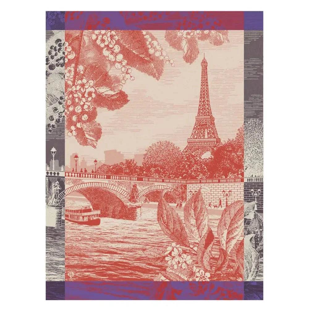 Tea Towel | Paris Sur Seine Red