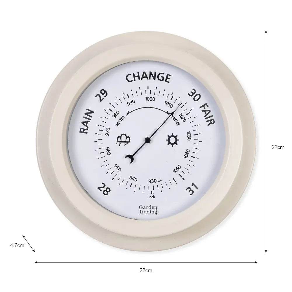 Tenby Barometer | Steel Carbon