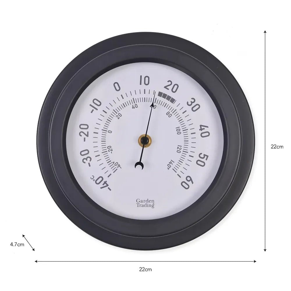 Tenby Thermometer | Steel Carbon