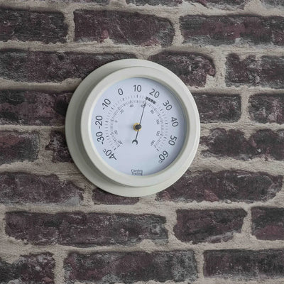 Tenby Thermometer | Steel Lily White