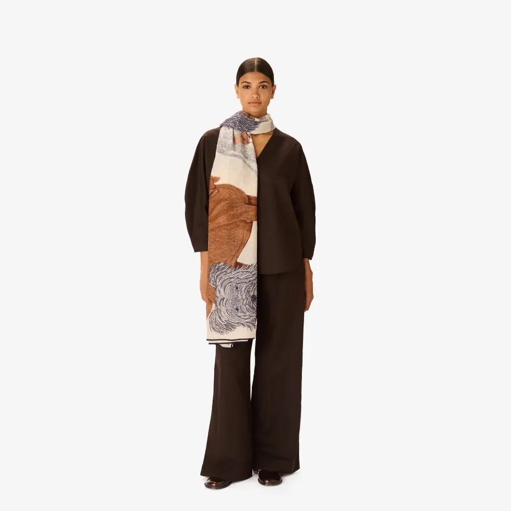 Tou Tou  | White Scarf