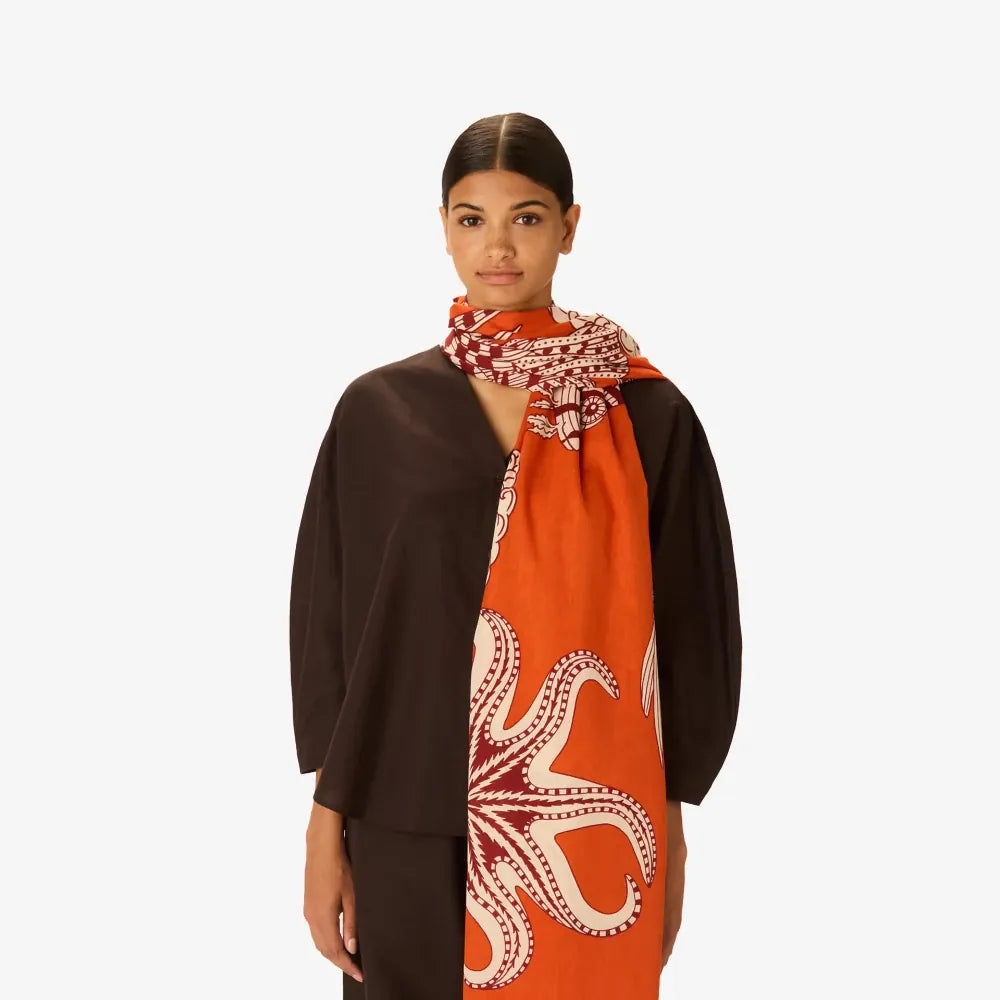 Vague | Orange Scarf
