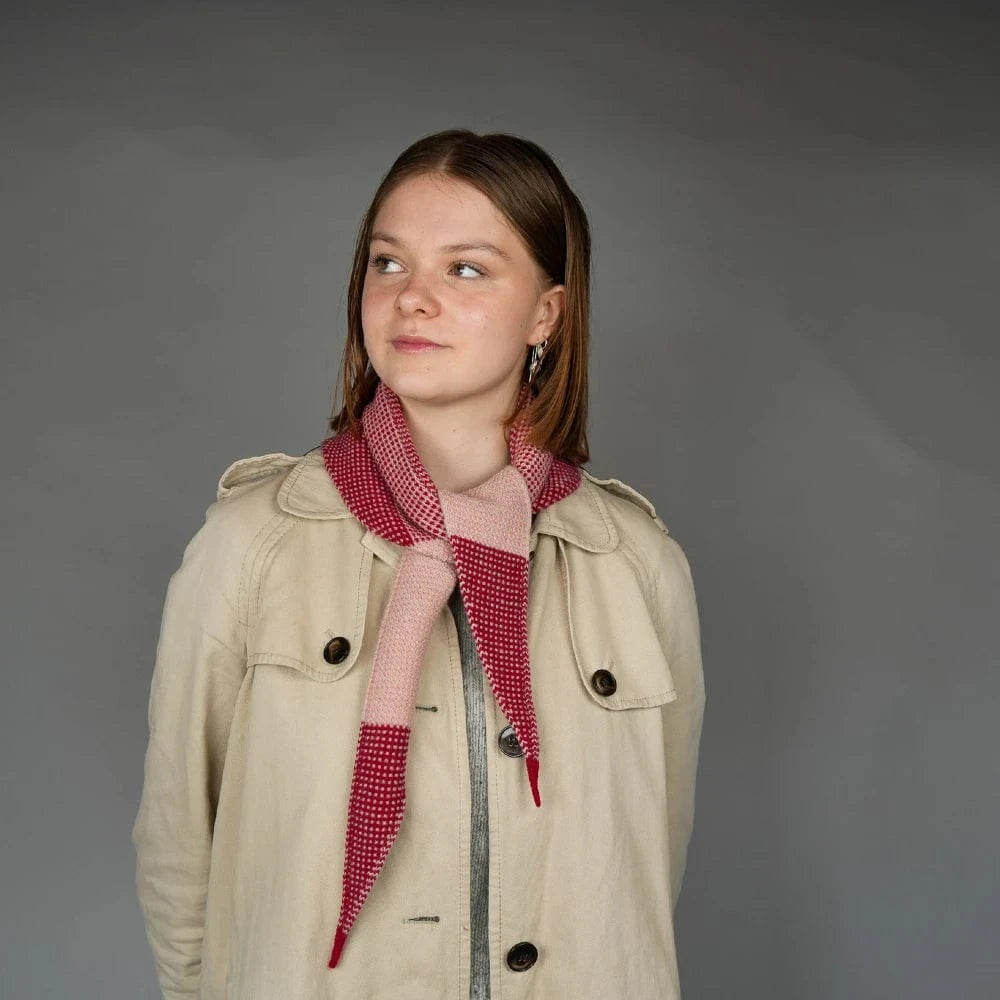 Waitaha Neckerchief in Merino | Spring Pōhutukawa