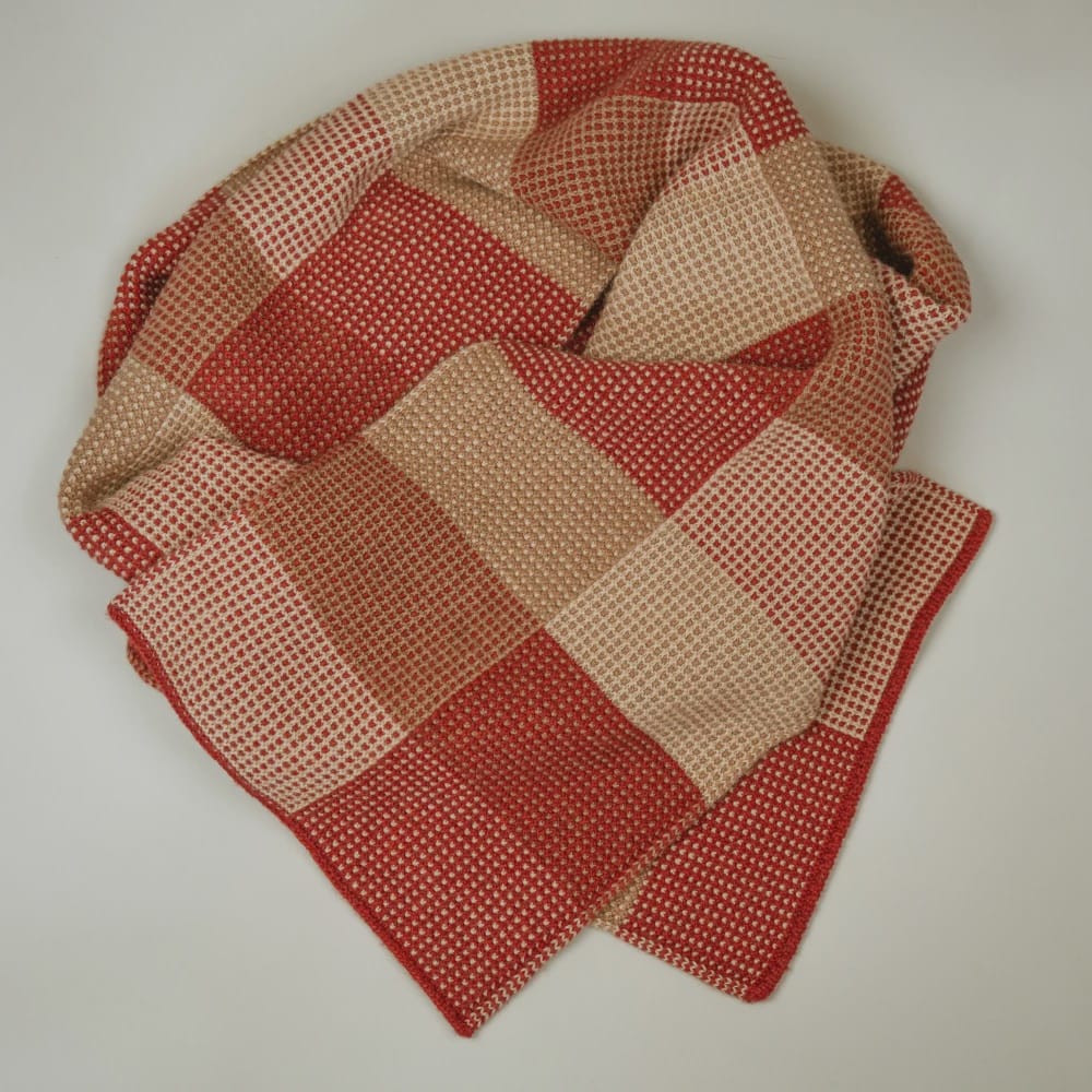 Waitaha Scarf in Camel Down | Pōhutukawa