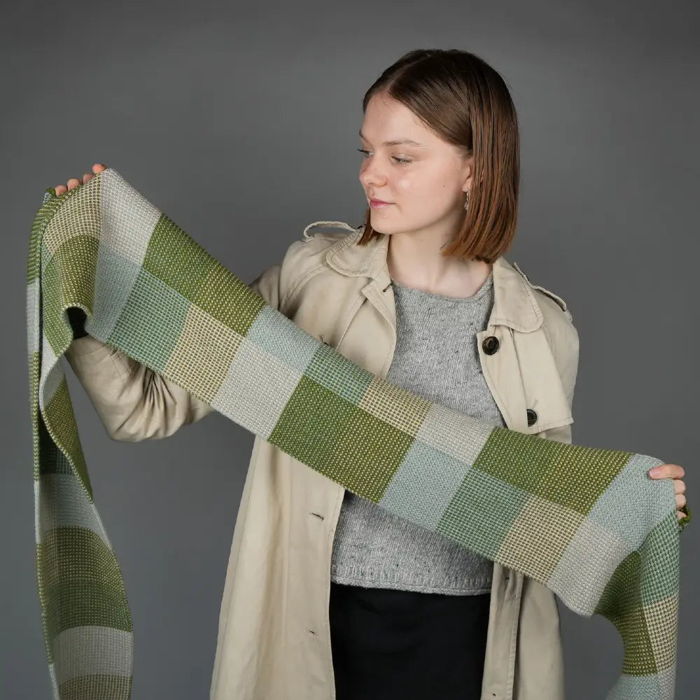 Waitaha Scarf in Merino | Spring Pikopiko