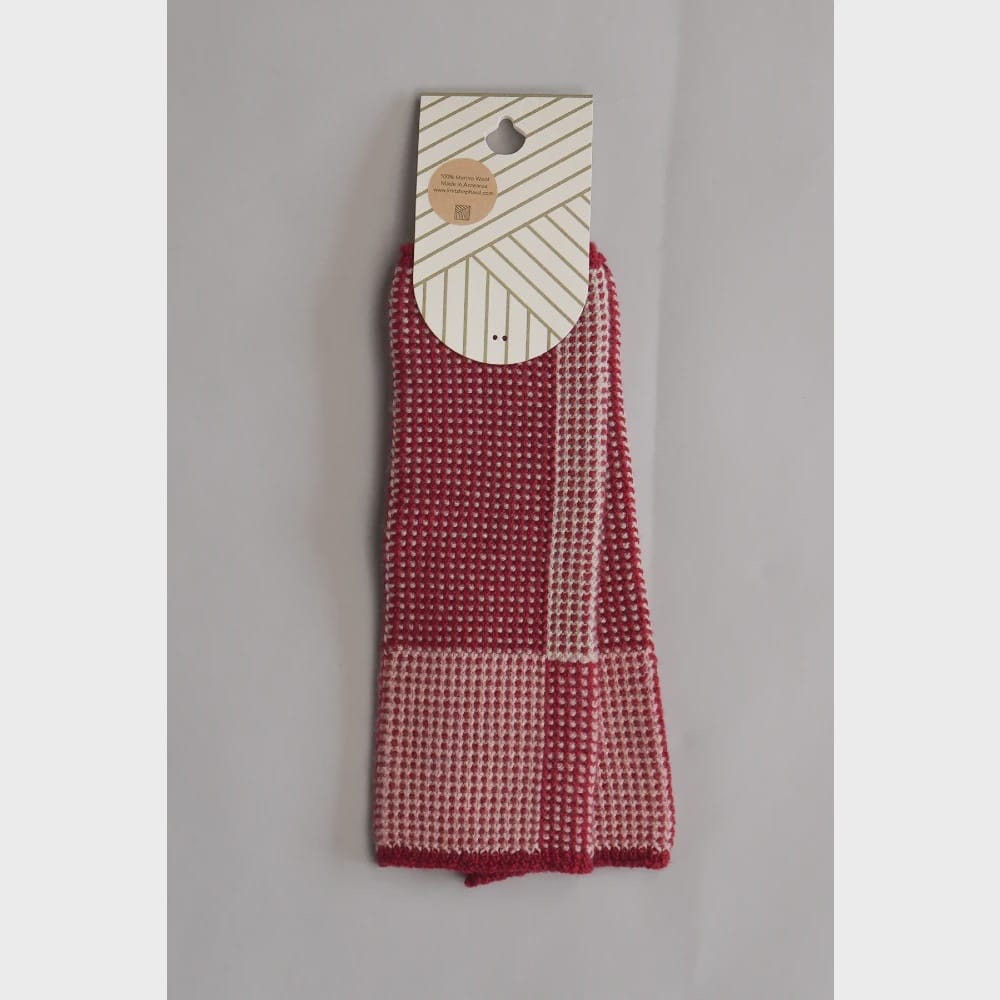 Waitaha Wrist Warmers in Merino | Spring Pōhutukawa