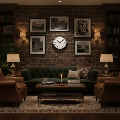 Wall Clock | Factory Black Station | 30cm