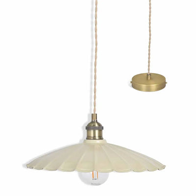 Wanstrow Ceiling Pendant | Steel Clay | Large