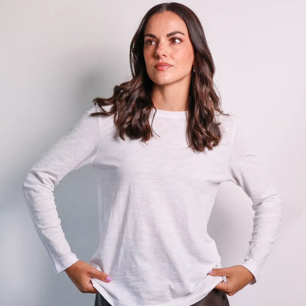 White / X Small Velveteen Rabbit | Lucie Long Sleeve Tee