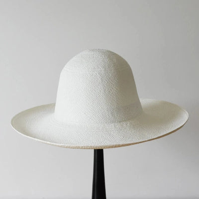 Wide Brim Panama Hat | White