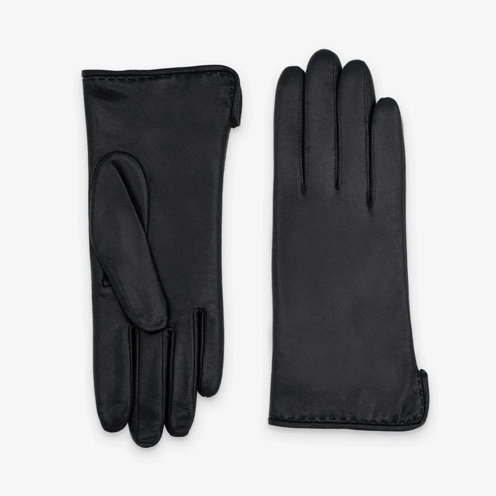 Women's Leather Gloves – Cashmere Lined | Black