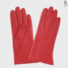 Women's Leather Gloves – Silk Lined – Touch Screen | Flame Scarlet