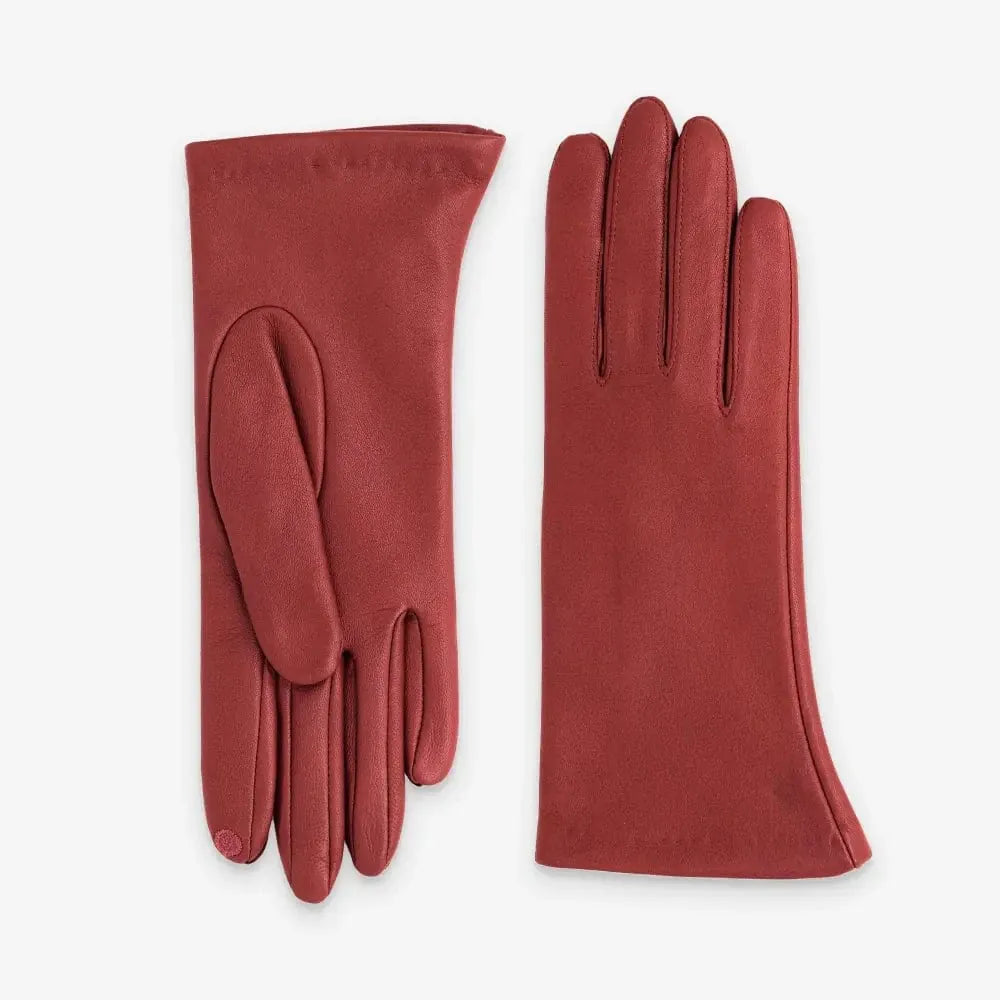 Women's Leather Gloves – Touch Screen | Red
