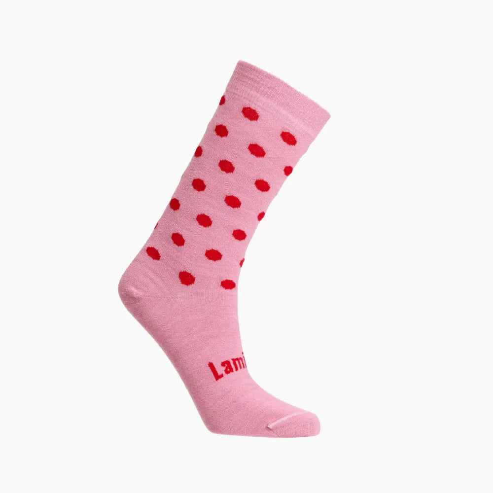 Women's Merino Crew Socks | Cherry