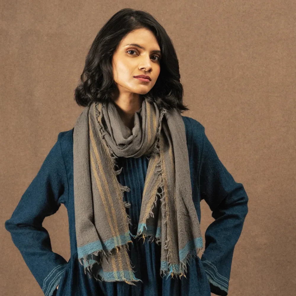 Wool Scarf | Gunmetal