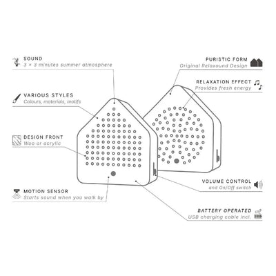 Zirpybox Surround Sound | White